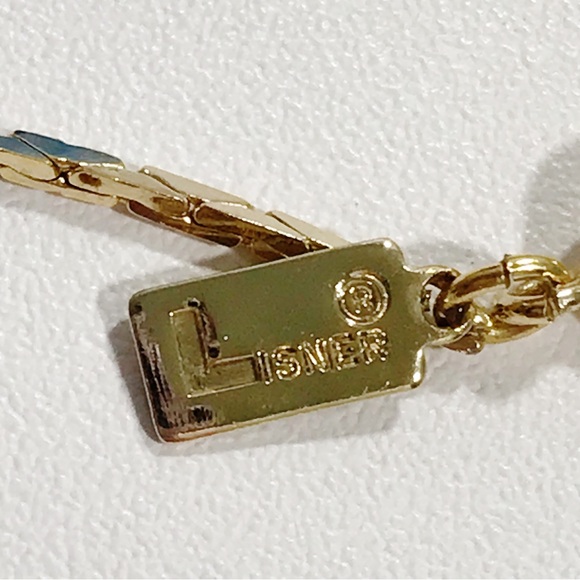 Vintage Lisner Signed Gold Tone Serpentine Slinky Snake Chain Necklace 24" - Picture 6 of 9